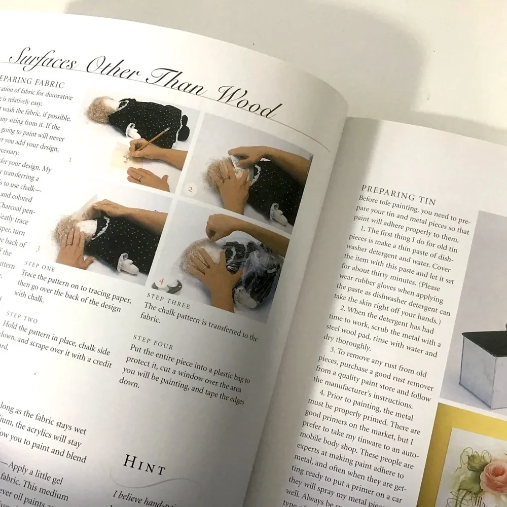 Book Of Roses 10 Tole Painting Projects Instructions Techniques Priscilla Hauser